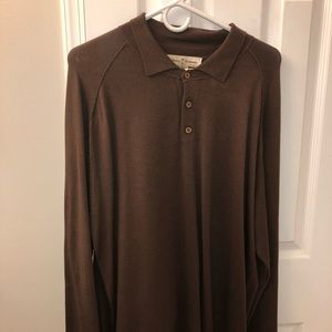 Brown long sleeve shirt by Tommy Bahama